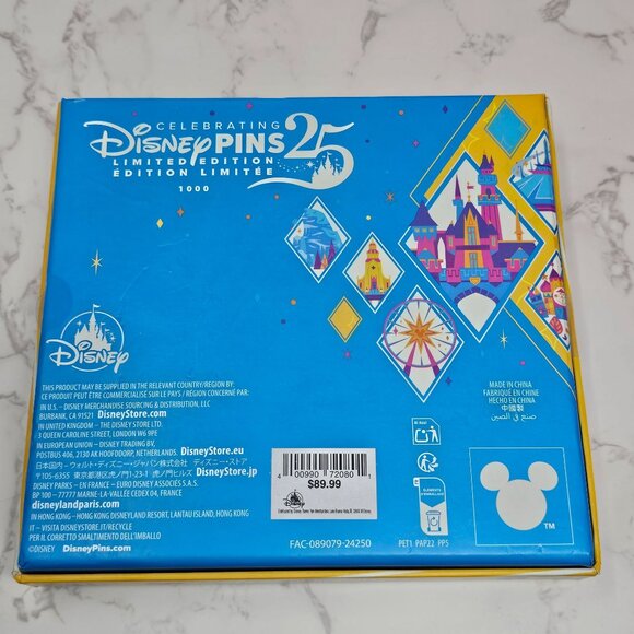 NEW! Disney Disneyland 70th Anniversary Celebration Jumbo LE 1000 Pin NIB - Picture 2 of 4